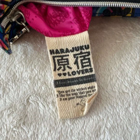 Vintage Harajuku Lovers Blue Mini Shoulder Bag - Picture 4 of 6